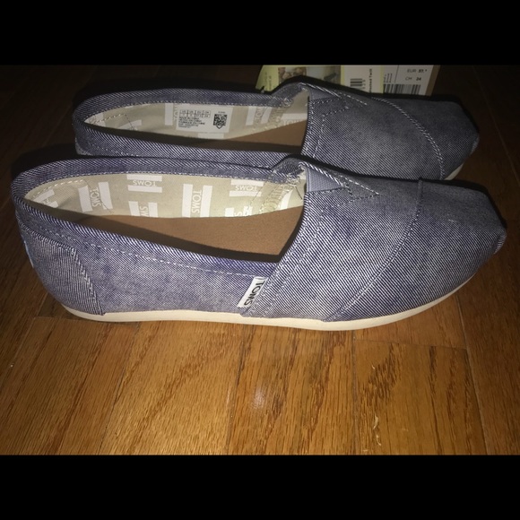 TOMS CLASSIC SLATE BLUE WASHED TWILL - Picture 6 of 7